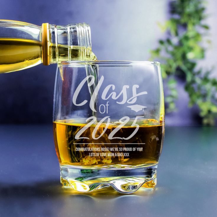 Personalised Class Of Graduation Whisky Tumbler product image