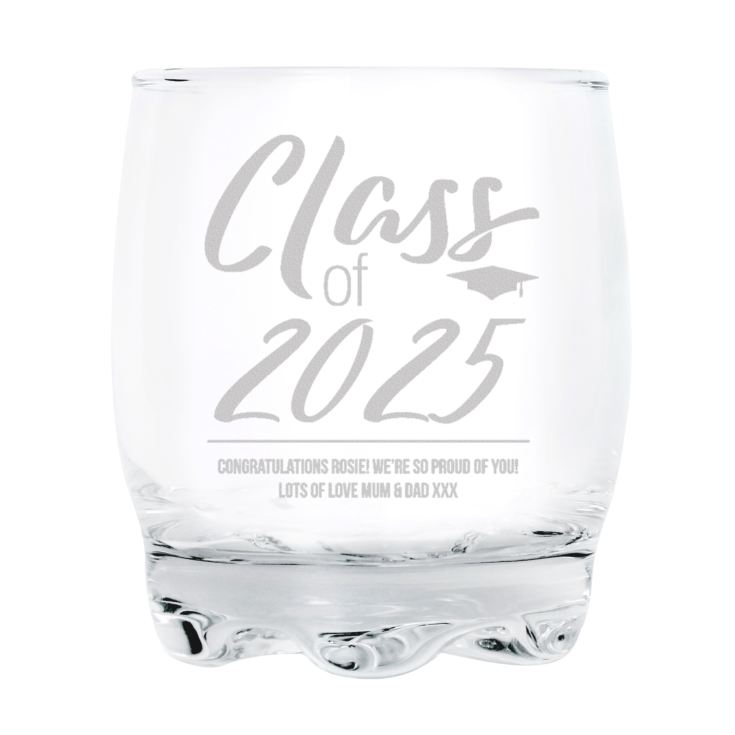 Personalised Class Of Graduation Whisky Tumbler product image