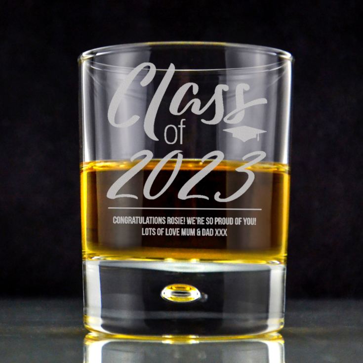 Personalised Class Of Graduation Whisky Tumbler product image