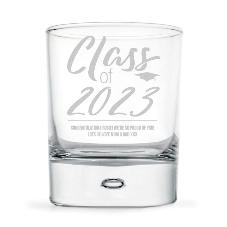 Personalised Class Of Graduation Whisky Tumbler product image