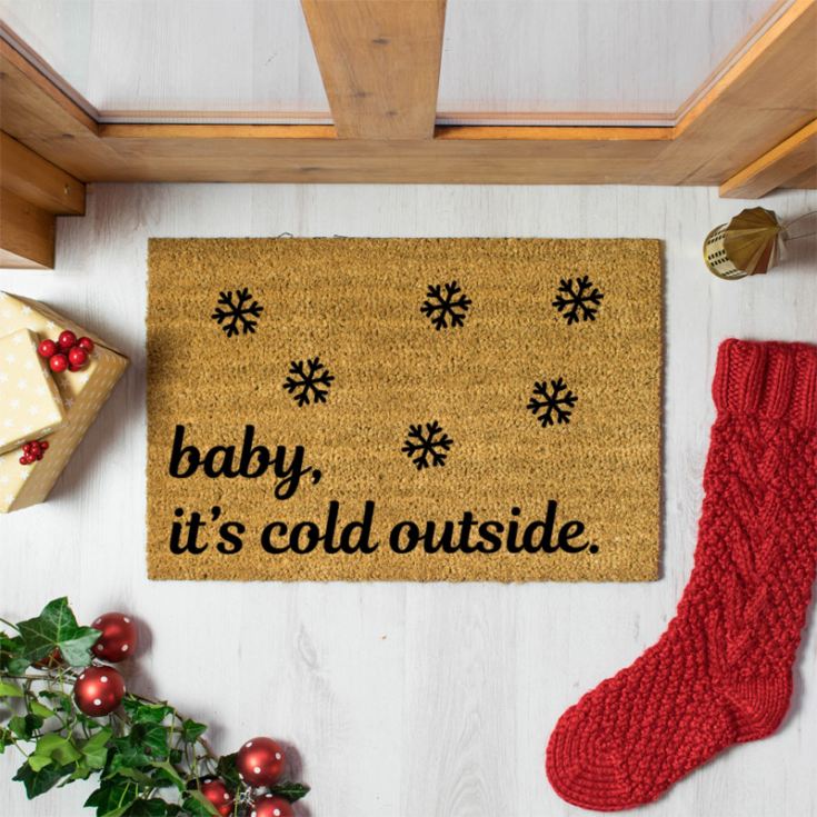 Baby It's Cold Outside Doormat product image