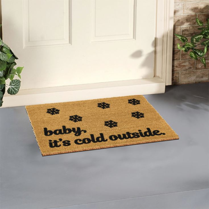 Baby It's Cold Outside Doormat product image