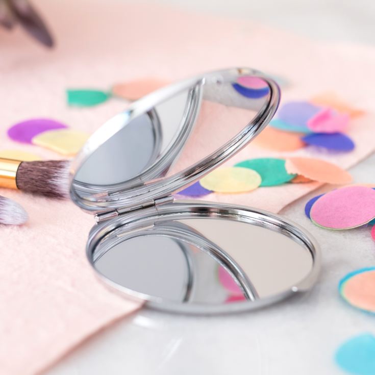 Personalised 80th Birthday Compact Mirror product image