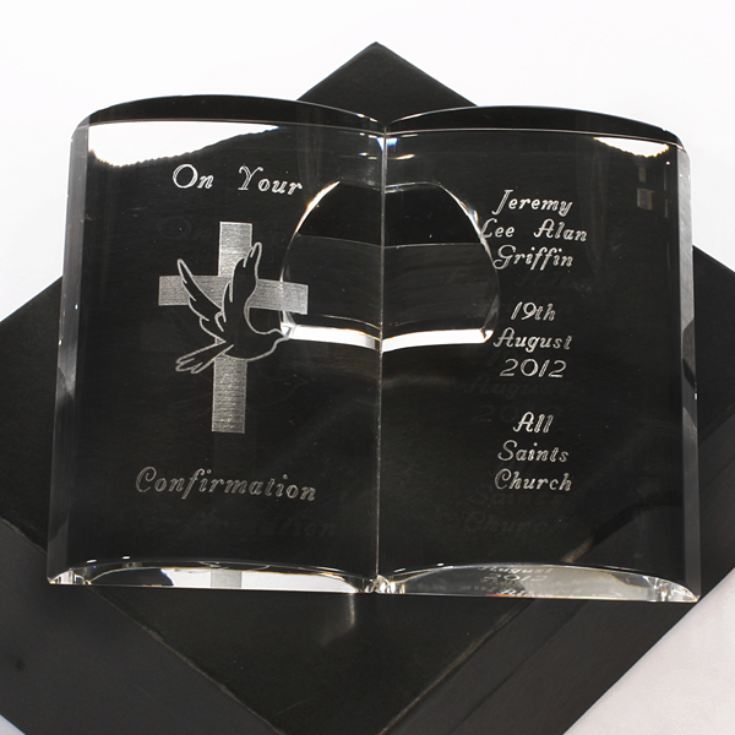 Personalised Confirmation Day Crystal Bible product image