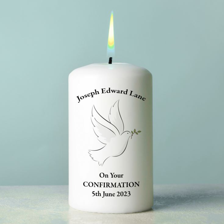 Personalised Confirmation Candle The Gift Experience