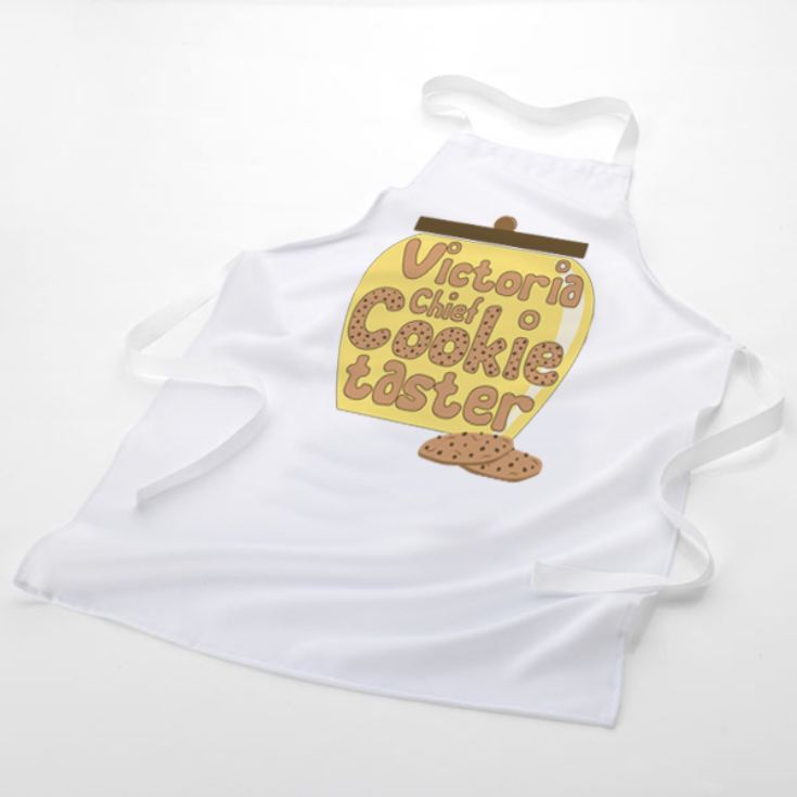 Personalised Chief Cookie Taster Children's Apron product image