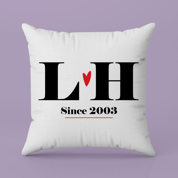 Personalised Couples Initial Cushion product image