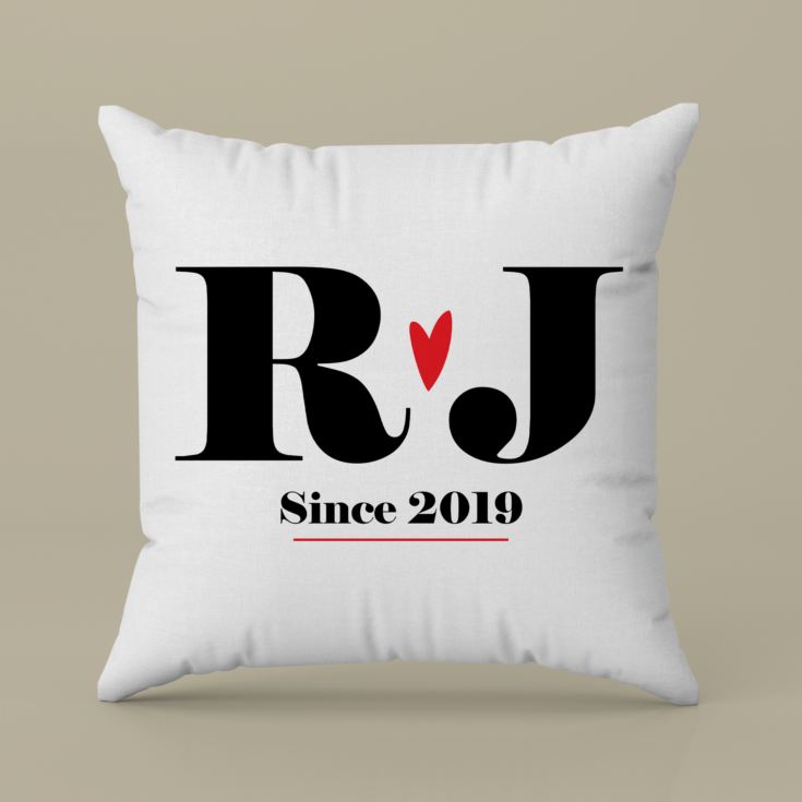 Personalised Couples Initial Cushion product image