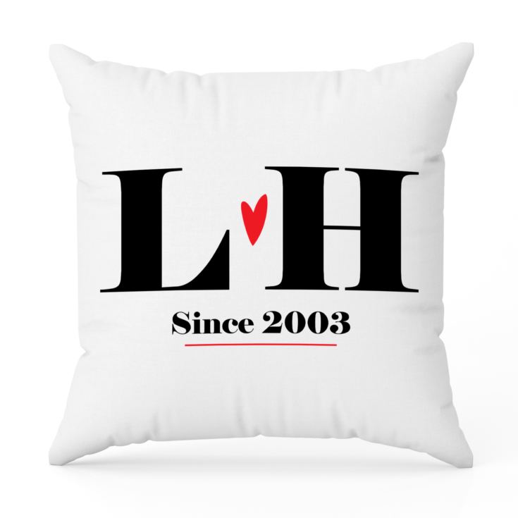 Personalised Couples Initial Cushion product image