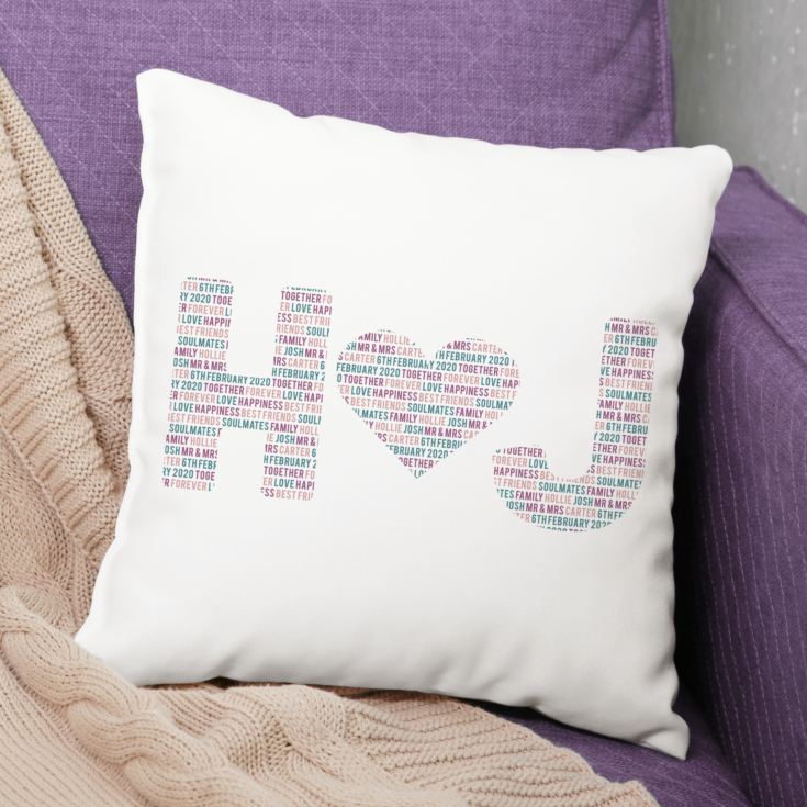 Personalised Couples Letter Cushion product image