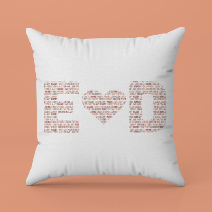 Personalised Couples Letter Cushion product image