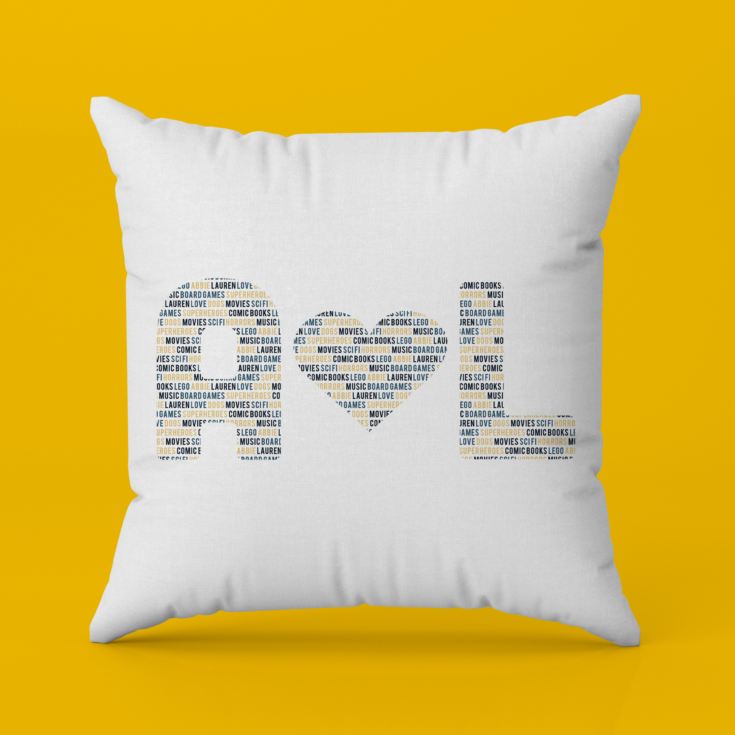 Personalised Couples Letter Cushion product image