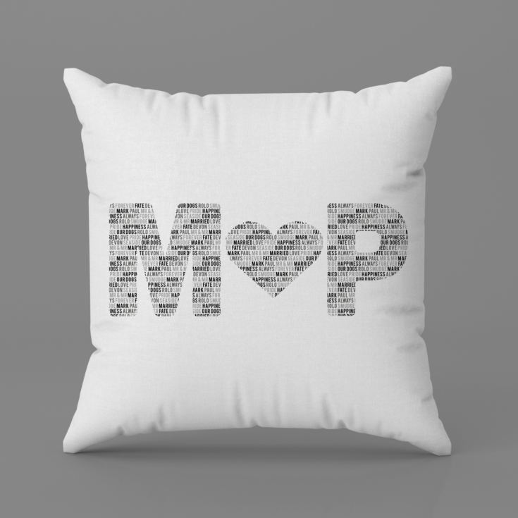 Personalised Couples Letter Cushion product image