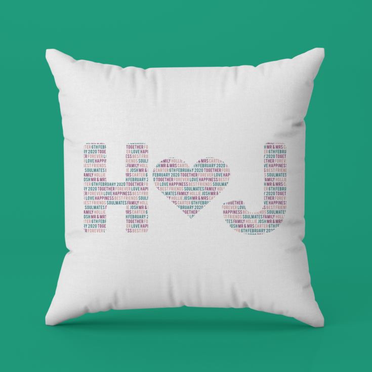 Personalised Couples Letter Cushion product image