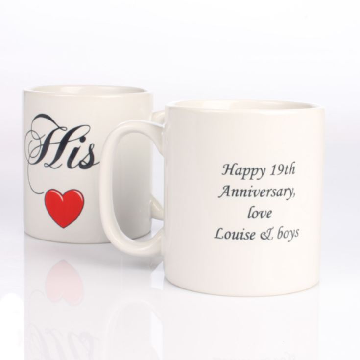 Valentines Couple Personalised Mugs product image