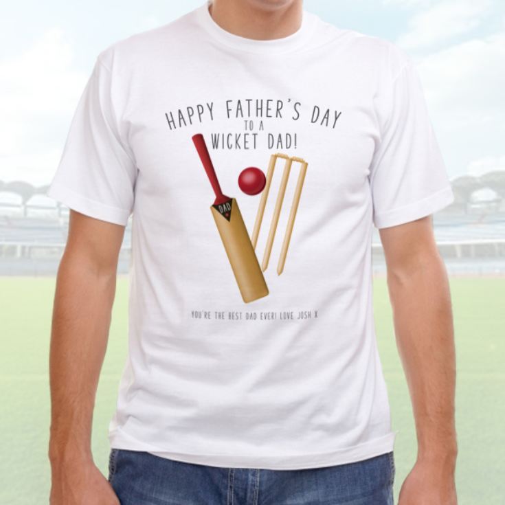 Personalised Wicket Dad Father's Day T-shirt product image