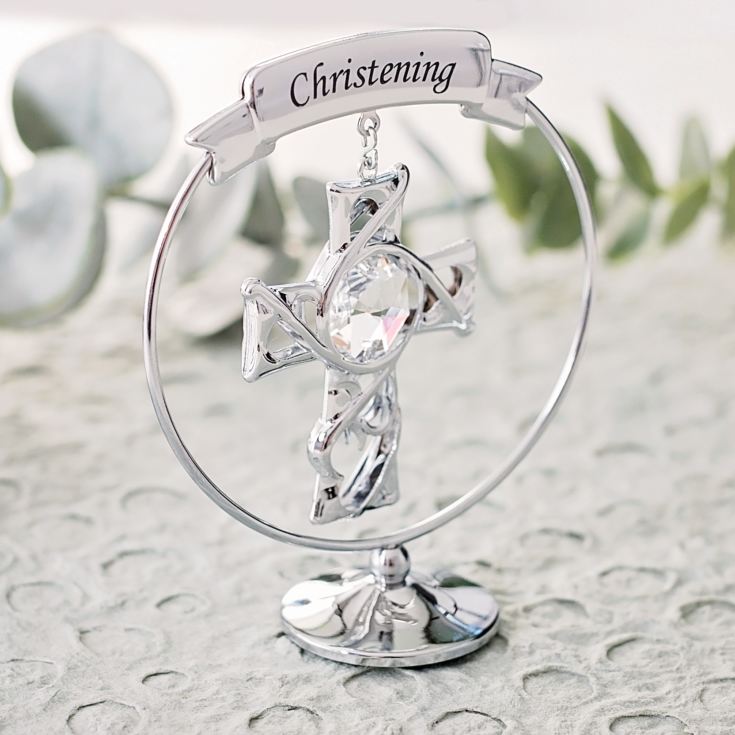 Crystocraft Christening Ornament With Swarovski Crystal product image