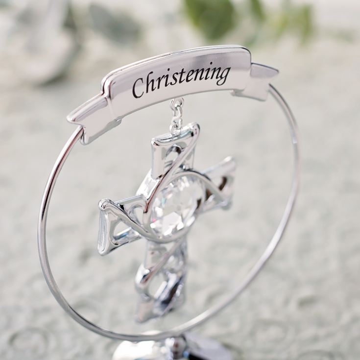 Crystocraft Christening Ornament With Swarovski Crystal product image