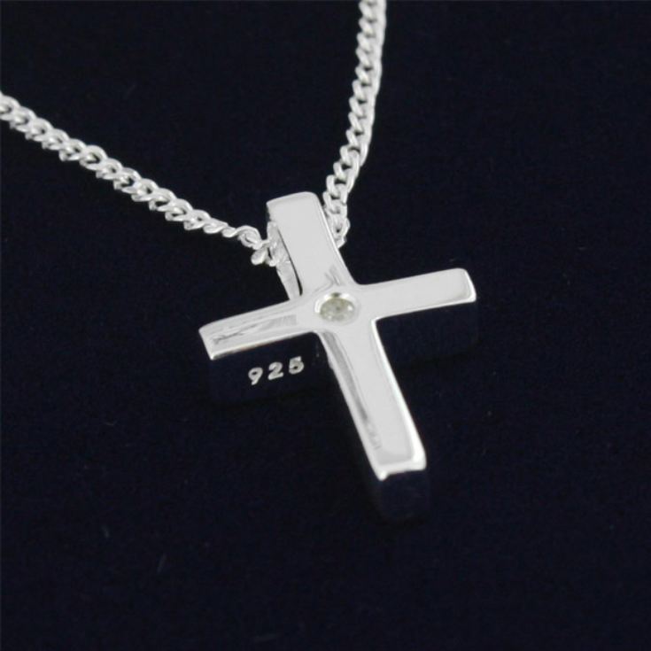 Diamond Cross Pendant in Personalised Gift Box product image