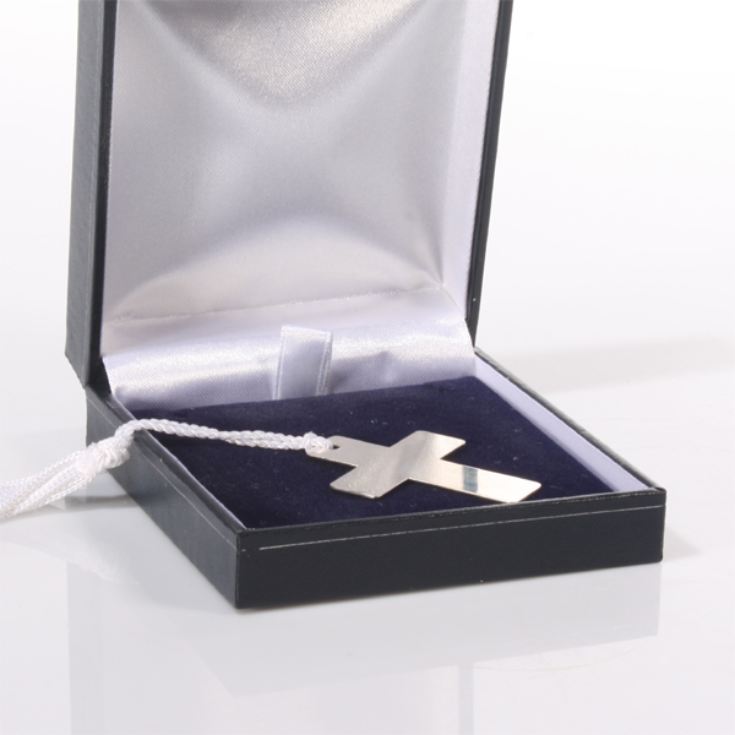 Engraved Silver Plated Cross Bookmark product image