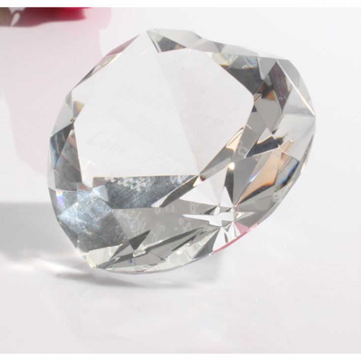 Engraved Crystal Heart Paperweight The Gift Experience
