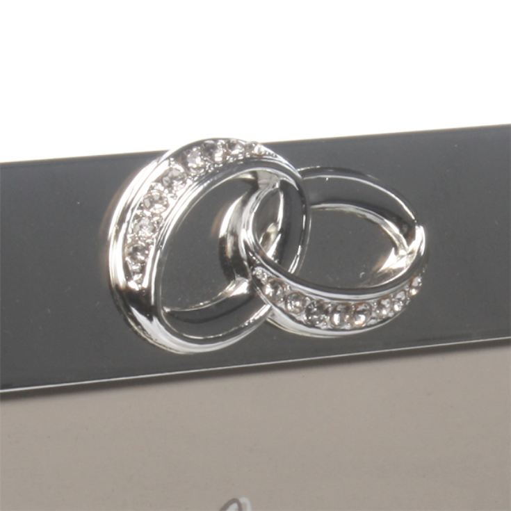 Engraved Crystal Rings Photo Frame product image