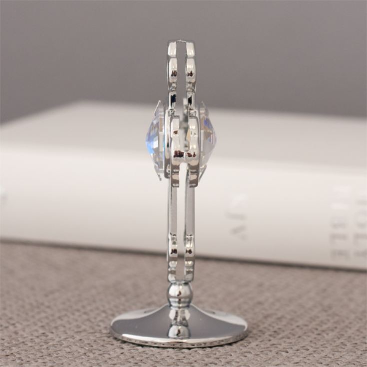 Crystocraft Silverplated Cross Ornament With Swarovski Crystal product image