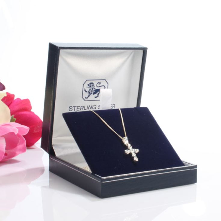 Cubic Zirconia Cross with Personalised Box product image