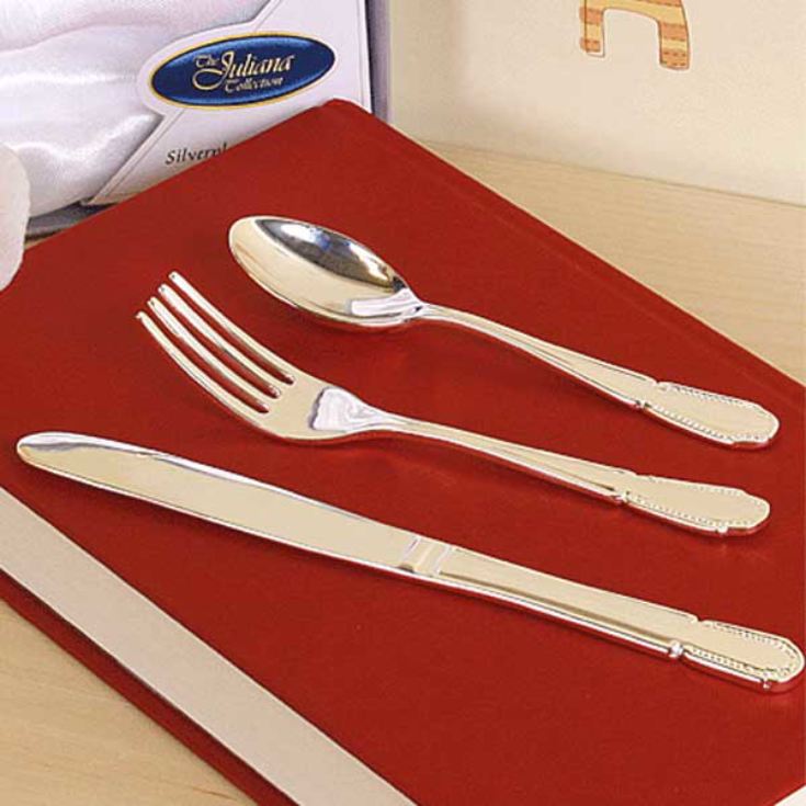 Silver Plated 3 Piece Cutlery Set product image