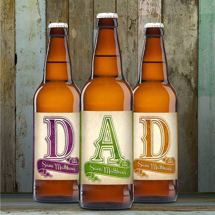 Personalised D-A-D Set Three Pack Craft Beer product image