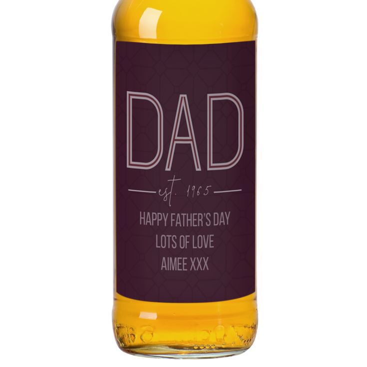 Personalised Dad Established Single Malt Whisky product image