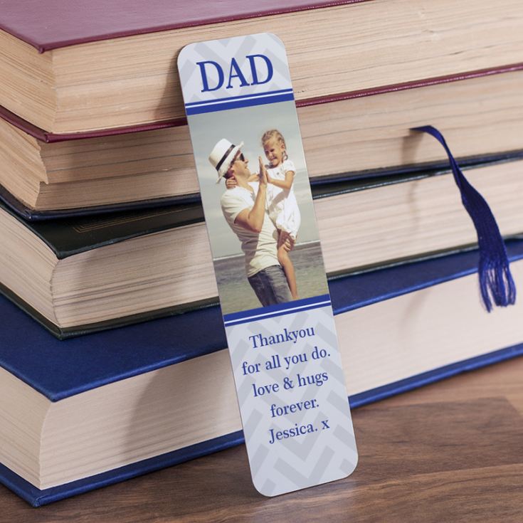 Personalised Dad Photo Upload Bookmark product image
