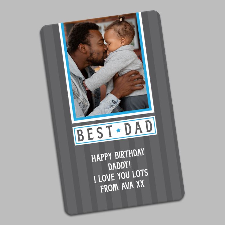 Personalised Dad Photo Upload Wallet Card product image