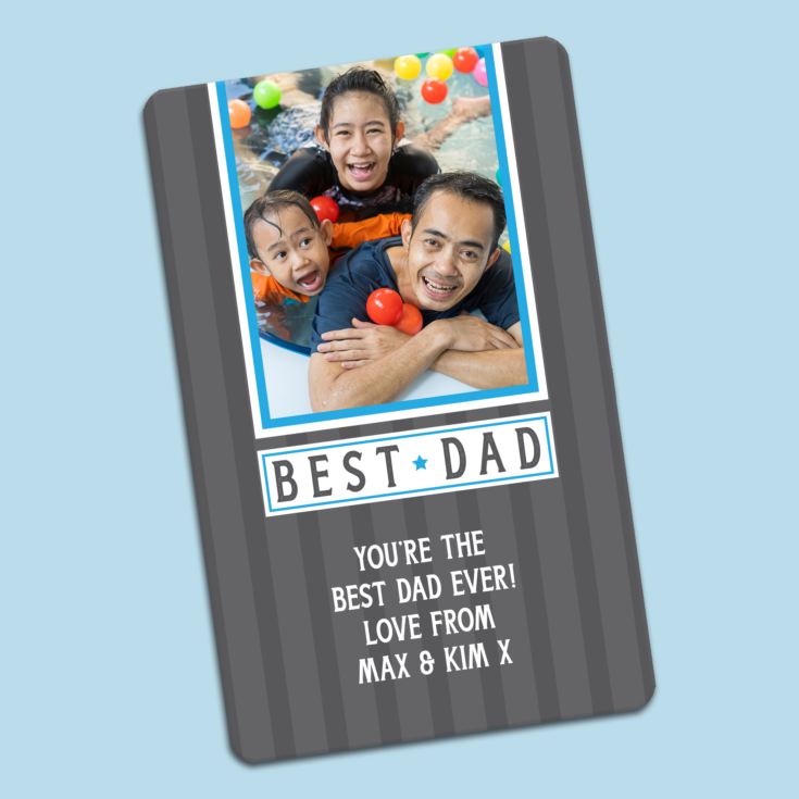 Personalised Dad Photo Upload Wallet Card product image