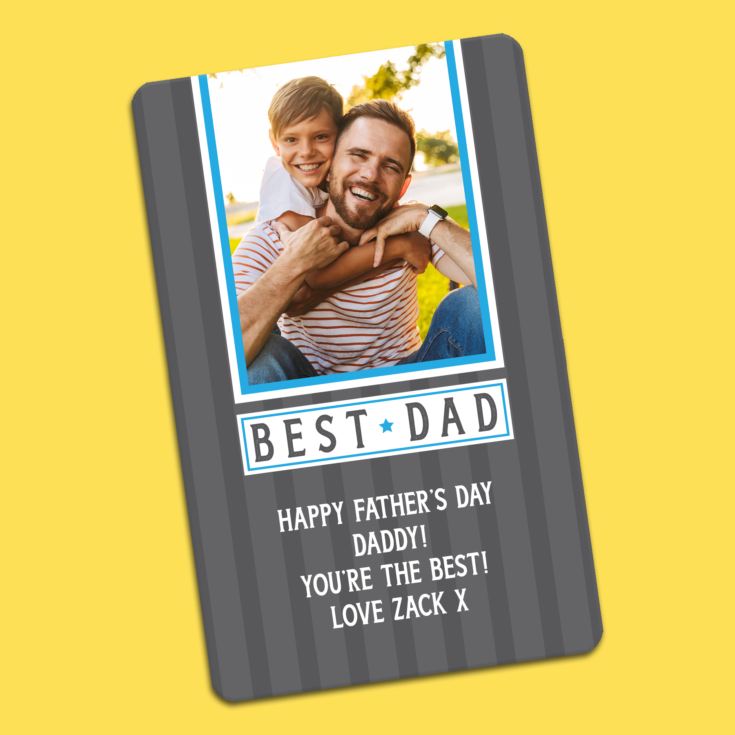 Personalised Dad Photo Upload Wallet Card product image