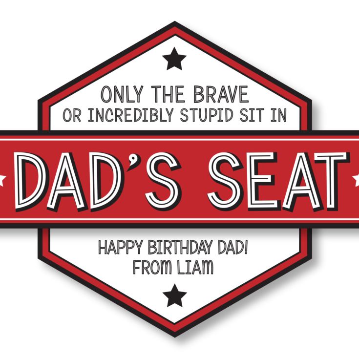 Personalised Dad's Seat Cushion product image