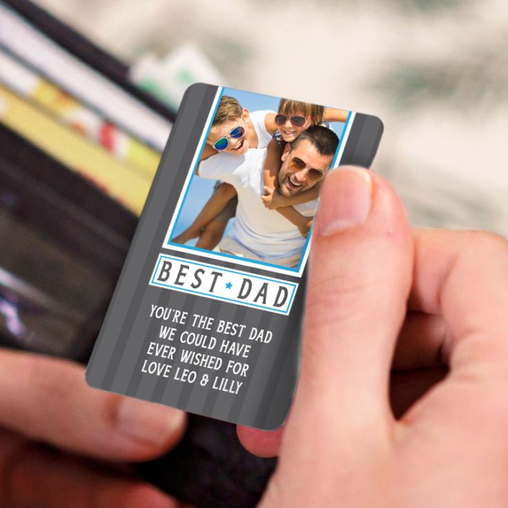 Personalised Dad Photo Upload Wallet Card product image