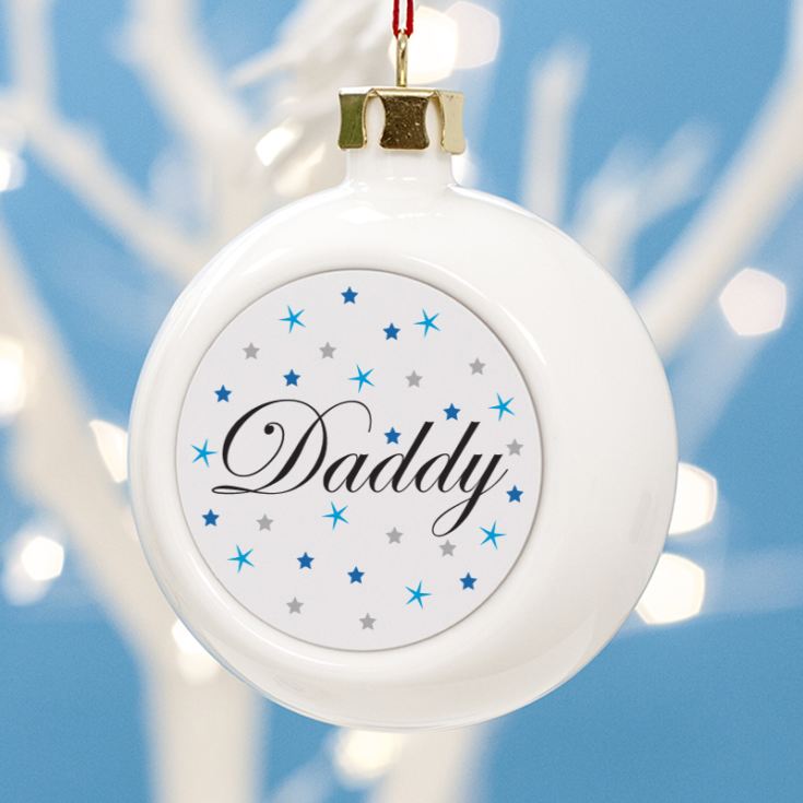 Personalised Daddy Christmas Bauble product image
