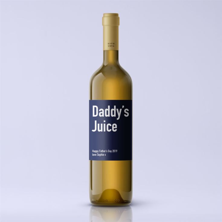 Personalised Daddy's Juice White Wine product image