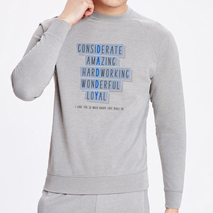 Personalised Daddy Words Sweatshirt product image