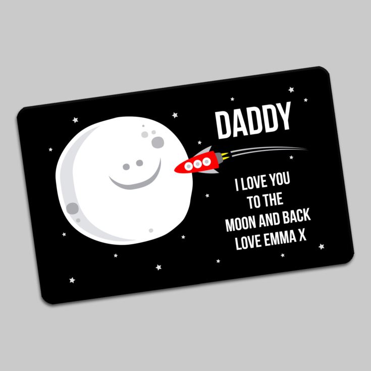 Personalised Daddy Moon And Back Wallet Card product image