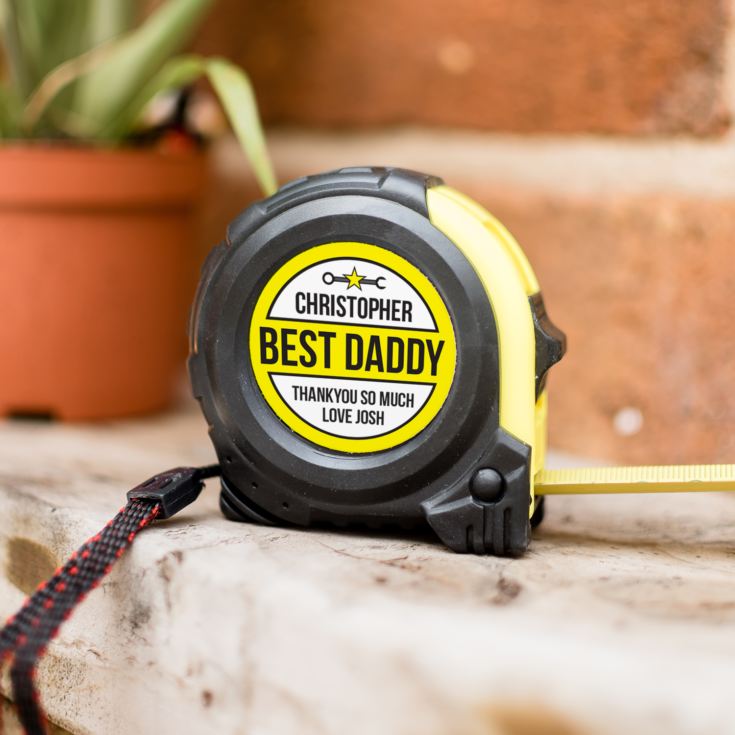 Personalised Best Daddy Tape Measure product image