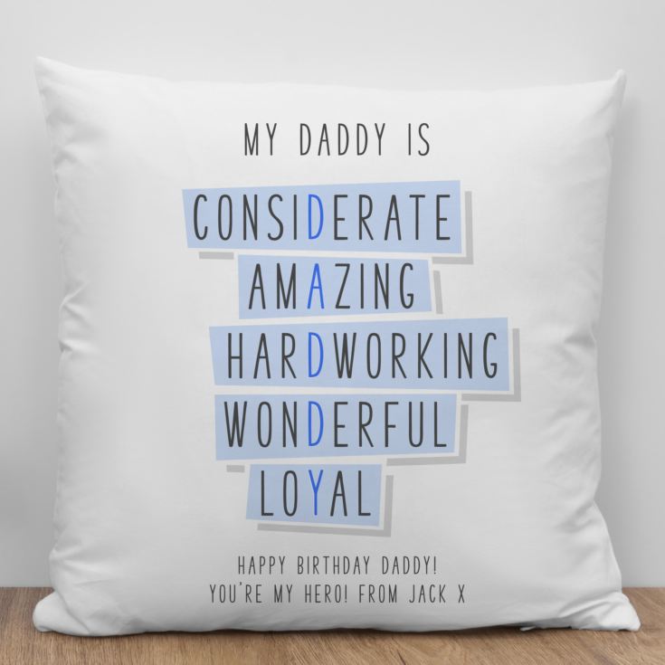 Personalised Daddy Words Cushion product image