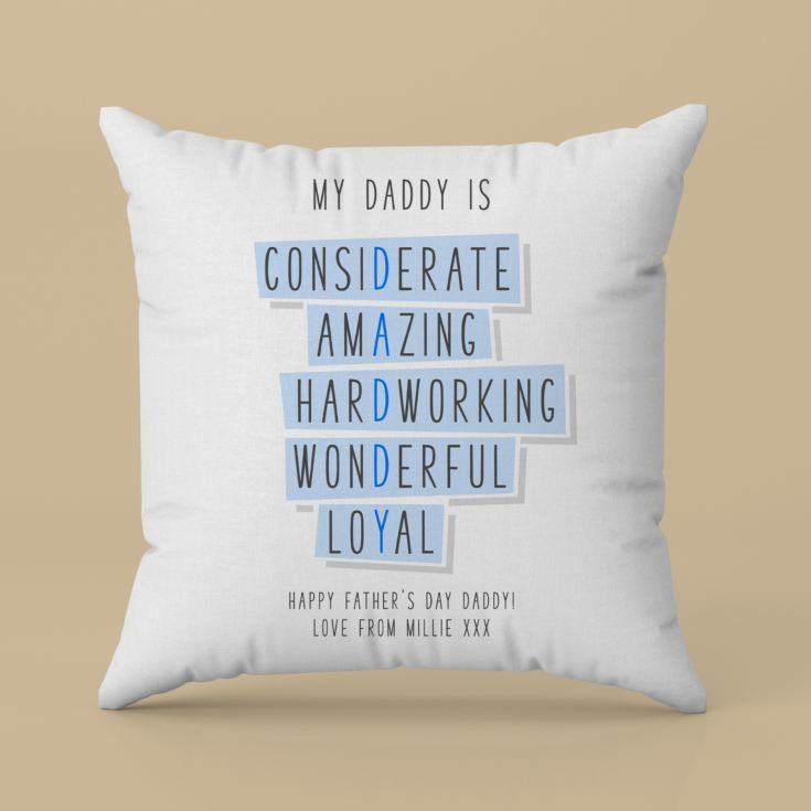 Personalised Daddy Words Cushion product image