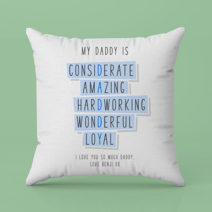 Personalised Daddy Words Cushion product image