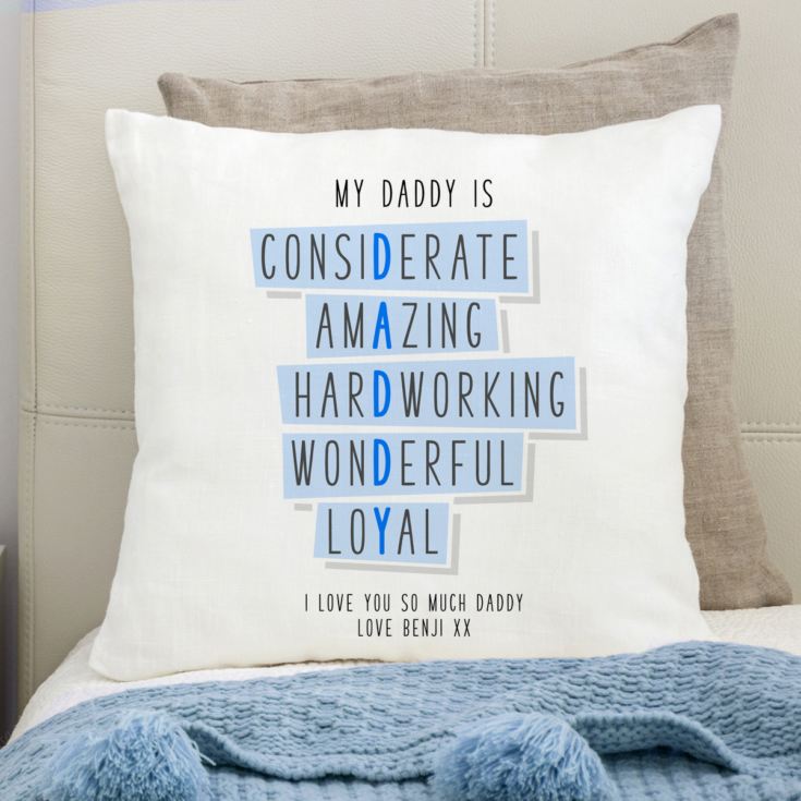 Personalised Daddy Words Cushion product image