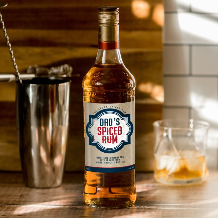 Personalised Dads Spiced Rum product image