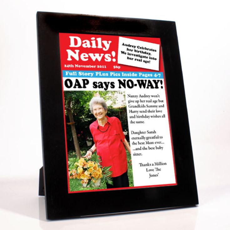 Personalised Birthday News - Front Page product image