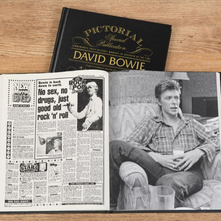 David Bowie Pictorial Edition Newspaper Book product image