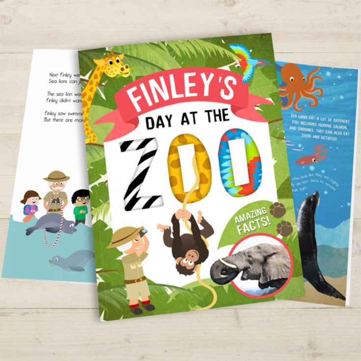 Personalised My Day at the Zoo Book product image